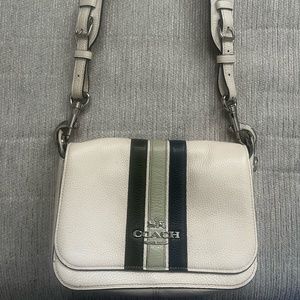 Coach Varsity Chalk Pale Green Crossbody